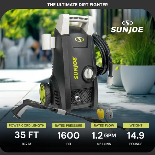 Vista 3 de Sun Joe SPX1000 1450 PSI 1.45 GPM 11.5-Amp - Arandela de presión eléctrica