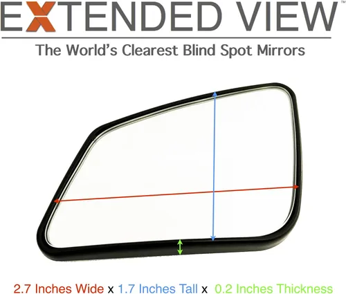 Vista 6 de Espejos de punto ciego, compatibles con BMW Serie 6 F12 Extended View