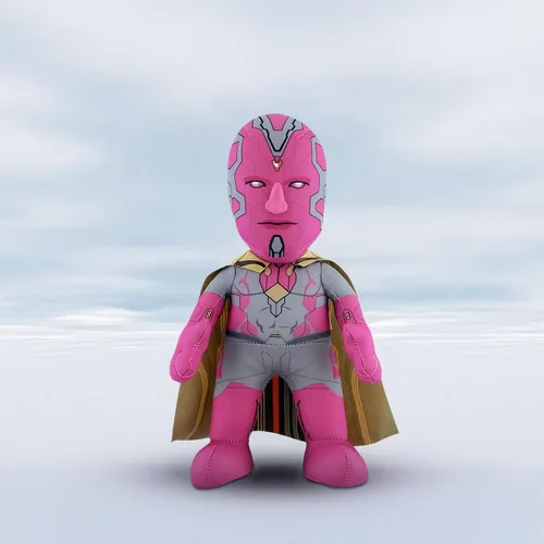 Vista 2 de Bleacher Creatures Marvel's Avengers 2 Age of Ultron Vision Figura de peluche de 10 pulgadas