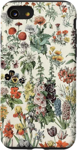 Vista 18 de Cute Flowers Vintage Botanical Flower Illustration Case for iPhone 17