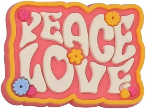 Vista 5 de 15 dijes de zapatos hippie, dijes estéticos bohemios para zapatos, decoraciones retro hippy para zapatos de cumpleaños, decoraciones lindas, regalo
