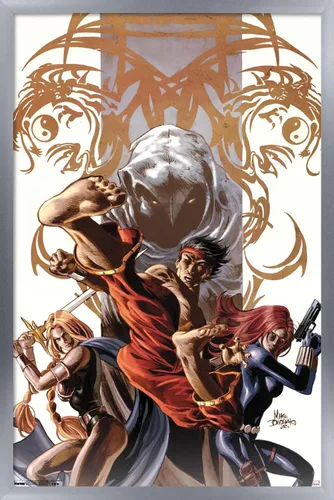 Vista 10 de Trends International Marvel Comics - Póster de pared Secret Avengers #7, 14.725 x 22.375 pulgadas, versión enmarcada de madera de granero