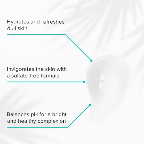 Vista 3 de ClarityRx C-Results Limpiador facial con vitamina C, lavado facial iluminador natural a base de plantas con ácido láctico