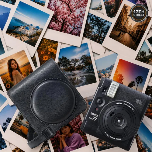 Vista 5 de Fujifilm Instax Mini 99 - Cámara de película instantánea con estuche para cámara Instax Mini 99, álbum de fotos (108 unidades) Paquete de 2