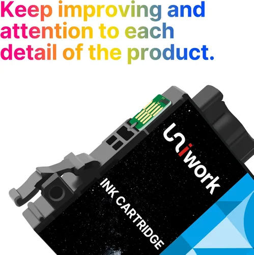 Vista 4 de Uniwork Cartucho de tinta 220XL, repuesto de cartucho de tinta 220XL remanufacturado para Epson 220 XL 220XL T220XL uso para impresora Workforce