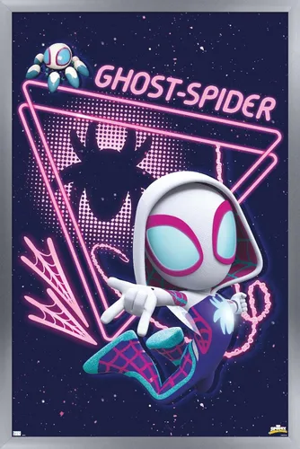 Vista 11 de Trends International Marvel Spidey And His Amazing Friends - Póster de pared de araña fantasma, 22.4 pulgadas de largo x 14.7 pulgadas, versión
