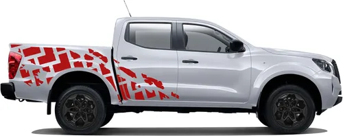 Vista 5 de Bed Tires sellos adhesivos gráficos compatibles con Nissan Navara Np300 (negro)