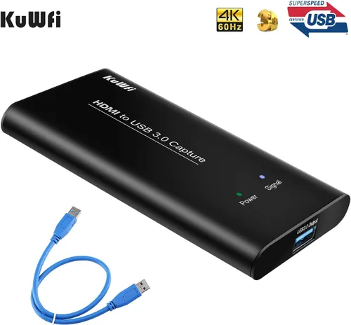 Vista 5 de KuWFi Tarjetas de captura para PC Gaming HDMI a USB3.0 Tarjetas de captura de audio y video