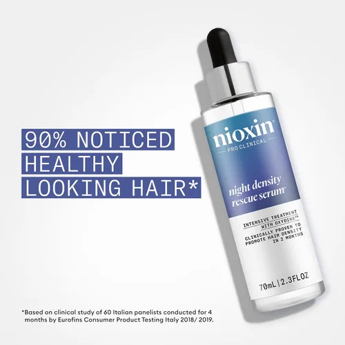 Vista 3 de Nioxin Night Density Rescue Serum Suero para engrosar el cabello durante la noche Protege contra la rotura del cabello Tratamiento intensivo