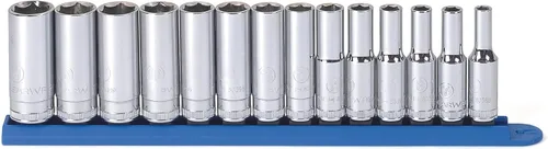 Vista 7 de GearWrench Juego de 10 piezas con guía de 1/2", 6 puntos, cubos profundos métricos - 80704