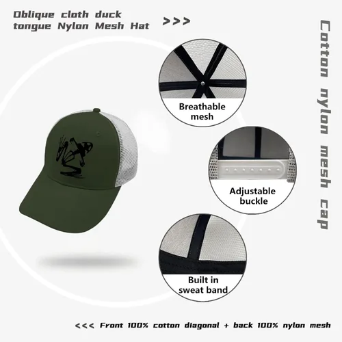 Vista 7 de devor Baseball Cap Bone Frog Baseball Cap for Women Funny Denim Cap Adjustable