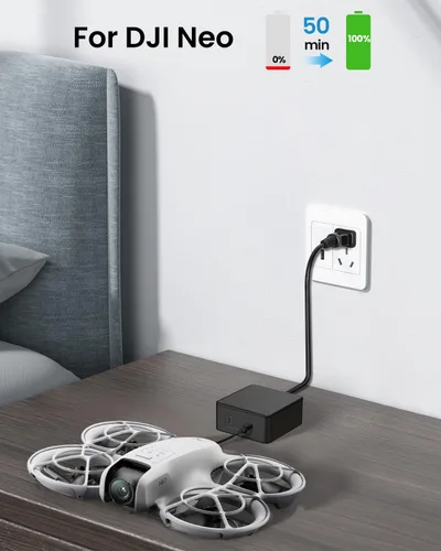 Vista 5 de LKTOP Reemplazo DJI 100W USB-C Adaptador de corriente Cargador de batería Compatibilidad: DJI/Specta Mini/Air 3/Mavic 4 Pro/Mavic 3/Avata Series