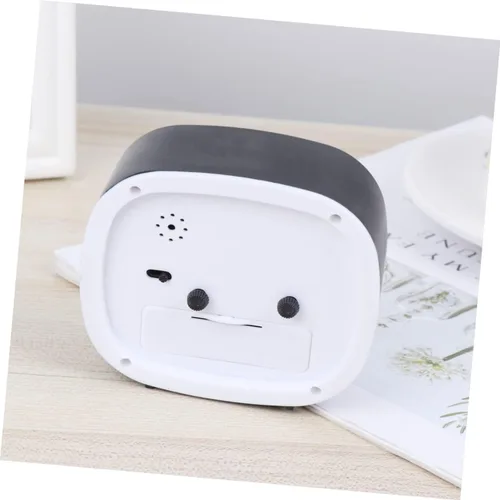 Vista 4 de VICASKY Reloj despertador de escritorio pequeño cuadrado simple con manecillas de hora para habitaciones de niño y niña, decoración del hogar