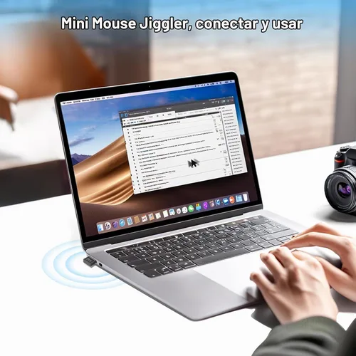 Vista 6 de Rii Mouse Jiggler - Jigglers de ratón USB indetectables con movimiento automático, sin software, Plug & Play, simular movimiento para mantener