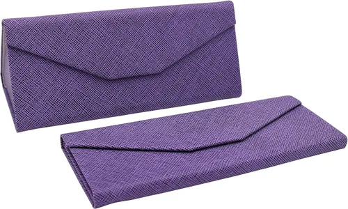 Vista 197 de Real Sic Funda para lentes de sol para hombres y mujeres, soporte magnético plegable para lentes de sol, inspirado en el color sólido