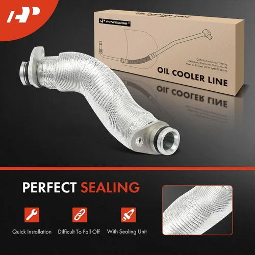 Vista 2 de A-Premium Línea de retorno de aceite del turbocompresor compatible con BMW 330i 330i xDrive 530i 530i xDrive 2017-2019, X1 X2 X3 X4 2018-2019, Z4