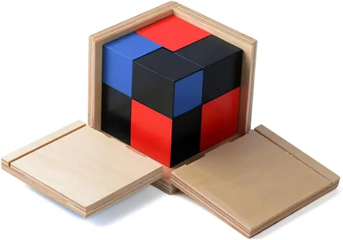 Vista 5 de Cubo binomial Montessori, juguetes de matemáticas Montessori
