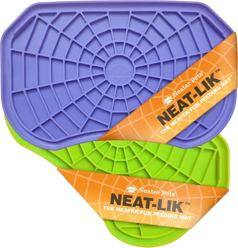Vista 11 de Neater Pets Neat-LIK - Tapete para lamer perros, gatos, cachorros, reduce la ansiedad y el aburrimiento, alimentador lento de mantequilla de maní