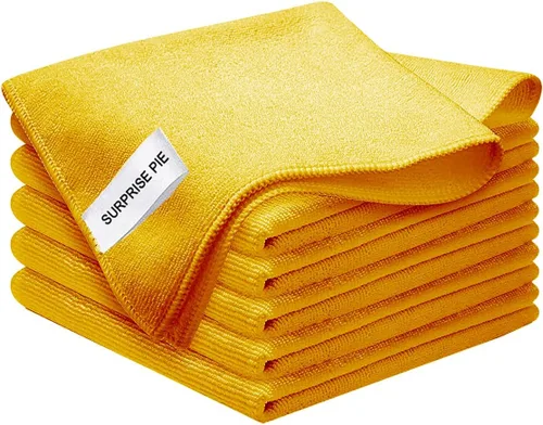 Vista 8 de Paños de limpieza de microfibra de alta calidad, ultra absorbentes, sin pelusas, para cocina, vidrio, cuidado del automóvil, acero inoxidable