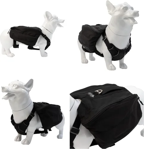 Vista 7 de Mochila multifuncional para perros para senderismo, mochila multifuncional para el día del perro, bolsa de viaje con cremallera, mochila