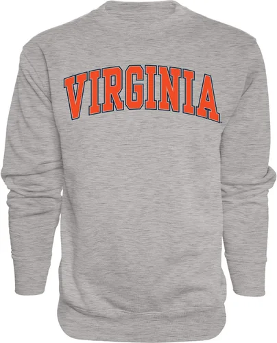 Vista 4 de Blue 84 NCAA para hombre Sudadera de cuello redondo con nombre de equipo jaspeado en color oscuro