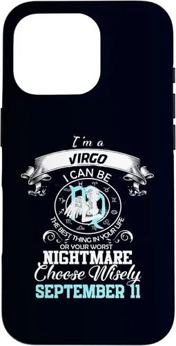 Vista 20 de Virgo Zodiac Sign Astrology Horoscope September 11 Birthday Case for iPhone 17