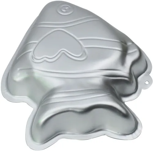 Vista 3 de WOBATOY Wotoy - Molde para hornear pasteles de pescado de aluminio, 10 pulgadas