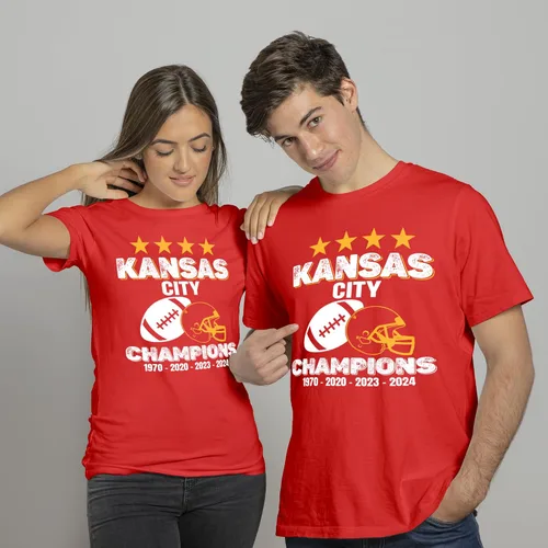 Vista 3 de Kansas City Champions 2023 - Camisa para mujer, camiseta de Kansas para mujer, camisetas de fútbol de Kansas