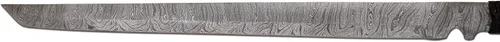 Vista 3 de Acero de Damasco real forjado hecho a mano - Espada vikinga templada de hoja fija - Espadas Gladius Full Tang