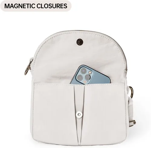 Vista 5 de Bolso cruzado para mujer, bolsa de festival para toda la noche, con correa ajustable, bolso de nailon para viajes, trabajo, casual, al aire libre