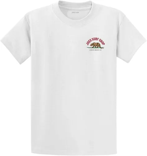 Vista 2 de Camisetas, camisetas sin mangas y sudaderas con logotipo original de Joe's Surf Shack, Camiseta 100% algodón blancoC