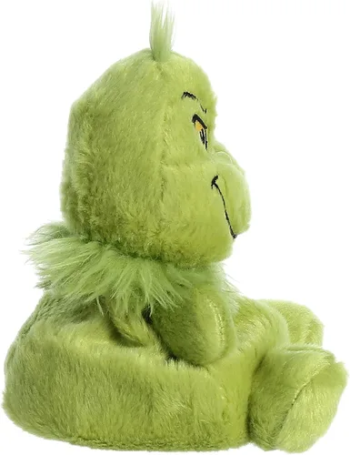Vista 3 de Aurora® Whimsical Dr. Seuss™ Palm Pals™ Grinch Stuffed Animal - Muñeco de peluche oficialmente licenciado para juego imaginativo - Perfecto