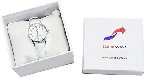Vista 3 de Scrub Smart Basics - Reloj de mujer para enfermeras color blanco SW-W-130 pequeño Blanco Movimiento de cuarzo