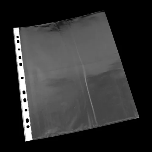 Vista 3 de uxcell Oficina de plástico en forma cuadrada archivo A4 papel protector hoja 0.0 in espesor 100pcs transparente
