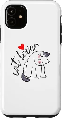 Vista 5 de Funda para iPhone 15 con diseño lindo para amantes de los gatos felinos de animales domésticos para hombres y mujeres