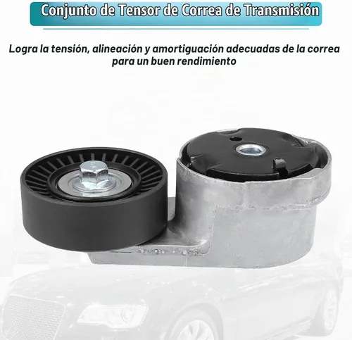 Vista 5 de X AUTOHAUX Conjunto automático de polea tensor de correa para Dodge Charger Journey para Ram 1500 C/V para Jeep para Chrysler 200 300 para VW NO.