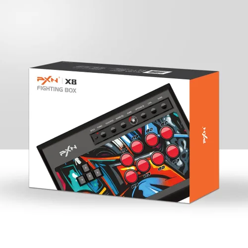 Vista 7 de PXN X8 Arcade Fight Stick Joystick - PC Fight Sticks, Keyboard Operation Joystick with 3.5mm audio interface for PS4,PS3, PC, Xbox One, Xbox Series