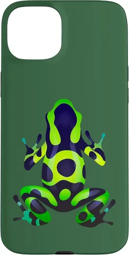 Vista 9 de Green & Black Poison Dart Frog Colored Exotic Amphibian Pet Case for iPhone 16