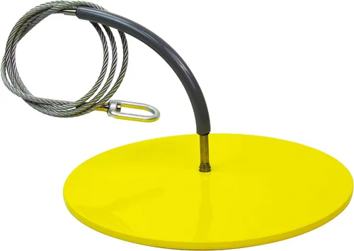 Vista 8 de Frontline Fall Protection DT602 Placa redonda de anclaje de 6 pulgadas con cable de 2 pies Cumple con OSHA y ANSI Punto de anclaje extraíble