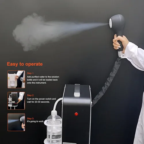Vista 7 de Peluquería Nano Blue Light Micro Mist Hair Steamer Hair Perm Coloring Hot Dyeing Equipment for Hair Care Añade suavidad Shine Elitzia ETD303
