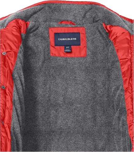 Vista 5 de Calvin Klein Chaqueta pesada con capucha y forro polar para niño