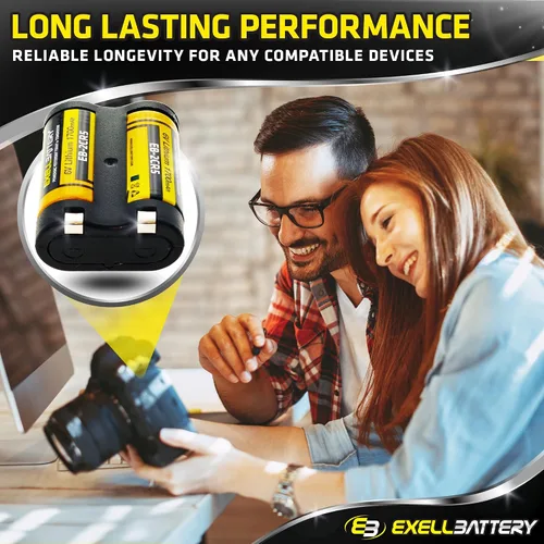 Vista 6 de Exell Battery 2CR5 245 6V Foto Litio Celda Reemplaza 2CR5 DL245 EL2CR5 2CR5M