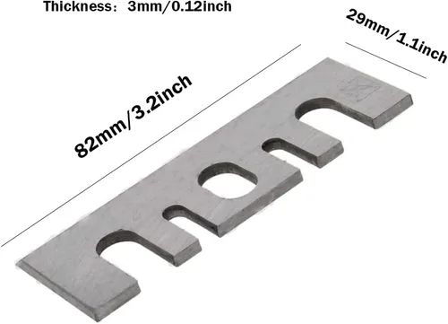 Vista 2 de Utoolmart Cuchillas de cepilladora HSS, F20A eléctricas reafilables, piezas de reparación de corte rápido para madera dura, 2 piezas