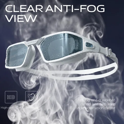 Vista 2 de Gafas de natación polarizadas unisex para mujeres, hombres, niños y niñas, 100% antivaho y anti-UV
