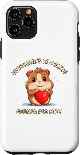 Vista 10 de iPhone 15 Funny Everyone's Favorite Guinea Pig Mom Mother Case