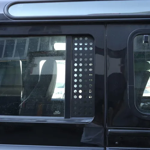 Vista 3 de Panel de panal para ventana de automóvil para L@nd Rover Defender 90 110 130 2004-2018, accesorios de cubierta protectora decorativa de ventana