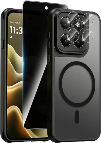 Vista 14 de Funda magnética para Motorola Edge 2026, con protector de pantalla de privacidad y protector de lente de cámara, [militar a prueba de golpes] funda