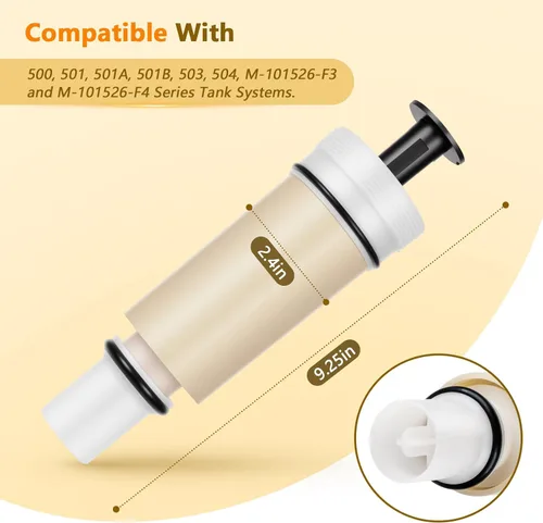 Vista 2 de Kit de cartucho de válvula de descarga C-100500-K para Sloan Flushmate M