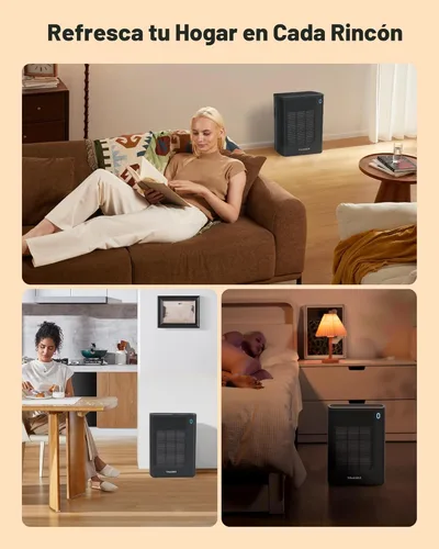 Vista 7 de T356 - Purificador de aire negro para el hogar, habitación grande, dormitorio, hasta 1937 pies cuadrados en 1 hora con entrada de aire de doble