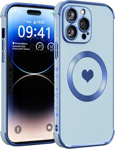 Vista 9 de Funda magnética para iPhone 12 para mujeres y niñas, compatible con magnética, suave y de lujo para iPhone 12, funda de teléfono